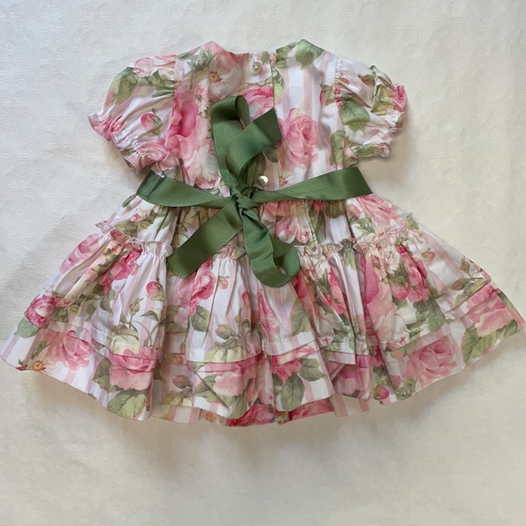 Monnalisa Floral Print Flare Dress - Picture 6 of 10